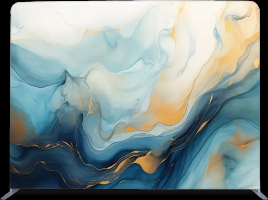 Fotobox Hintergrund Abstrakt Blau — echter Hintergrund zum Aufbauen