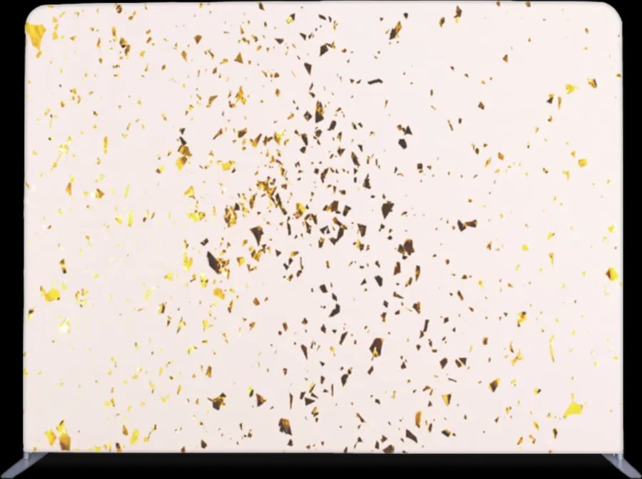 Fotobox Hintergrund Goldener Staub — echter Hintergrund zum Aufbauen